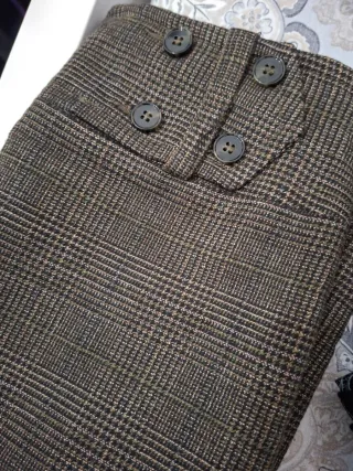 Falda de traje Mango Suit Talla 36 Tonos marrones