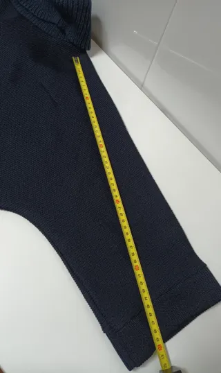 Jersey Tintoretto cuello alto azul marino