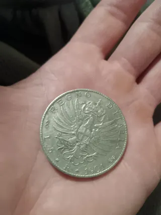 Moneda Antigua Italiana Vittorio Emanuele III