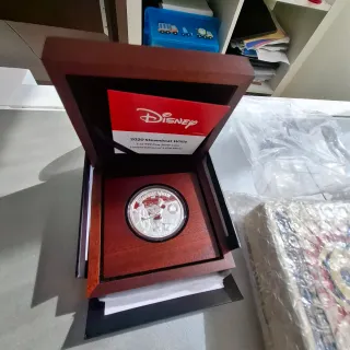 Moneda de Plata Disney Steamboat Willie