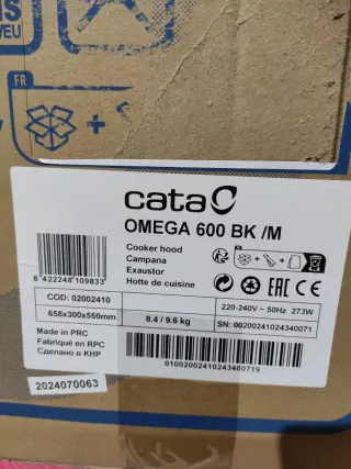 Campana extractora decorativa Cata