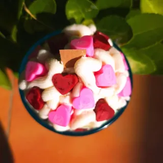 Vela Aromática San Valentín Cristal