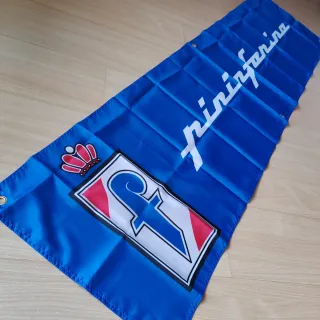 Bandeira Pininfarina 180x45 cm, azul