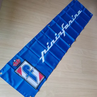 Bandeira Pininfarina 180x45 cm, azul