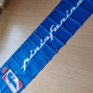 Bandeira Pininfarina 180x45 cm, azul