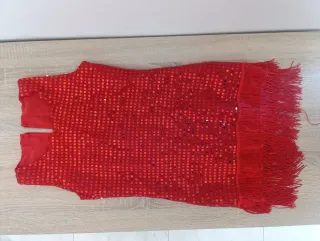 Disfraz Charleston de Lentejuelas Rojo