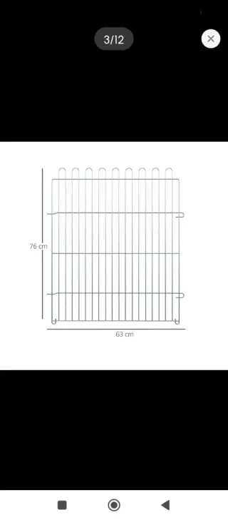 Parco per animali in metallo