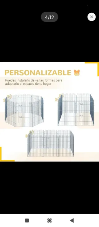 Parco per animali in metallo