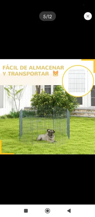 Parco per animali in metallo