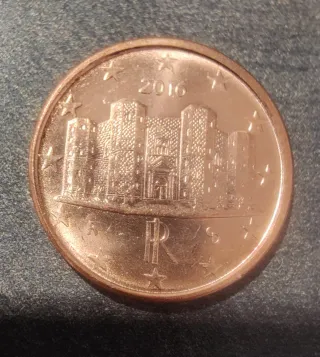 Euro cent 1 Italia con errore