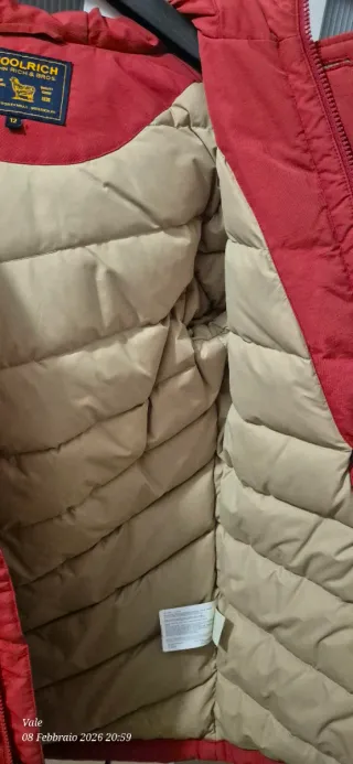 Piumino Woolrich Rosso 12 Anni / S Donna