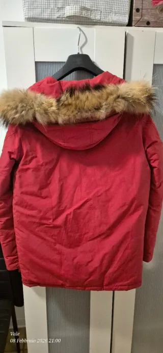 Piumino Woolrich Rosso 12 Anni / S Donna