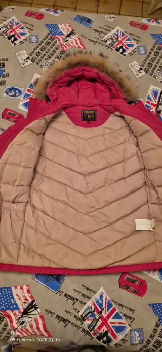 Piumino Woolrich Rosso 12 Anni / S Donna