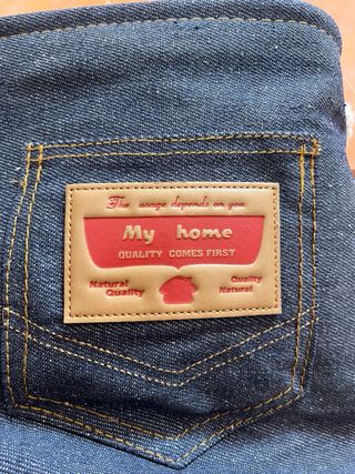 Cesto Arrumação KutiHome Denim Bege/Azul