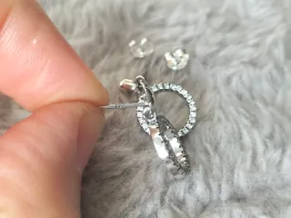 Pendientes aro corazón plata de ley