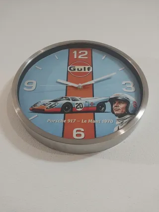 Relógio de Parede Gulf Porsche 917 Le Mans