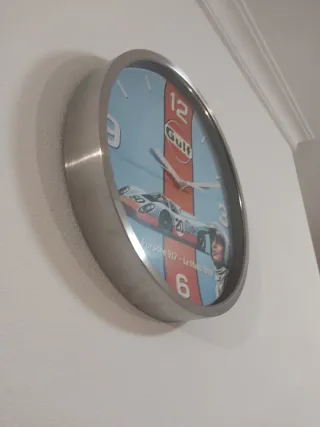 Relógio de Parede Gulf Porsche 917 Le Mans
