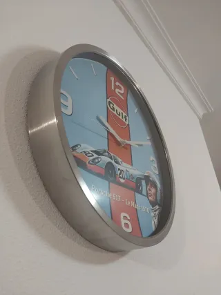 Relógio de Parede Gulf Porsche 917 Le Mans