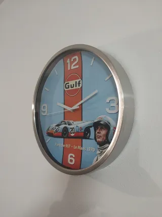 Relógio de Parede Gulf Porsche 917 Le Mans