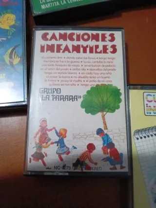 Lote 5 Cintas Cassette Canciones y Cuentos Infanti
