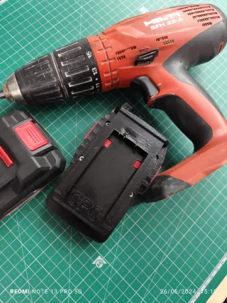 Adaptador Hilti cpc para Parkside X20V