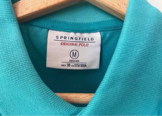 Polo Springfield Azul/Turquesa Talla M