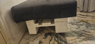 Sofá Palet con Ruedas y base