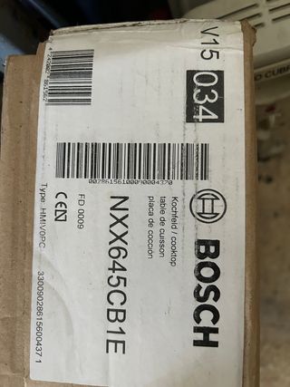 Placa inducción Bosch NXX645CB1E nueva