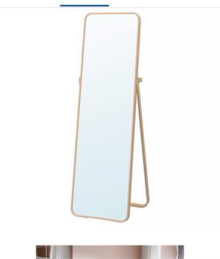 Espejo de pie madera y cristal