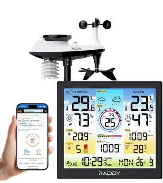 Estación Meteorológica Raddy WF-120C