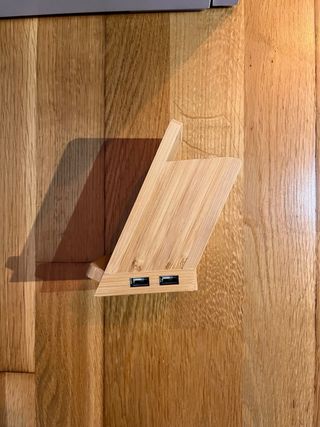 Organizador Secretária Bambu c/ Carregador Wireles