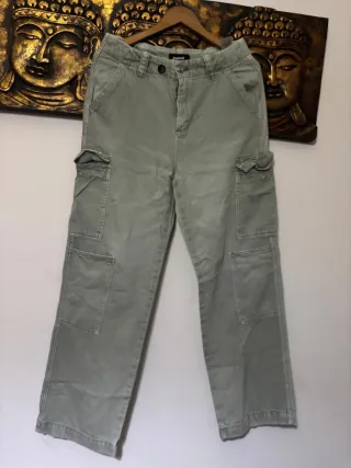 Pantalones cargo Desigual verde oliva