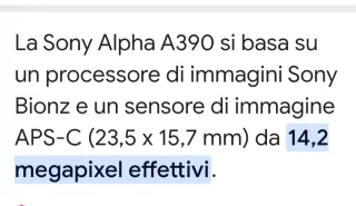 Sony A390 fotocamera reflex