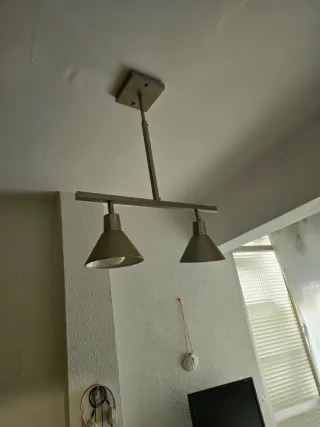 Lámpara de techo gris