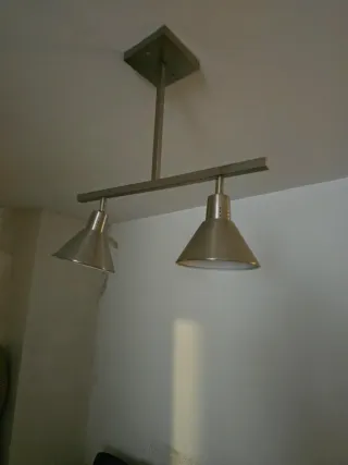 Lámpara de techo gris