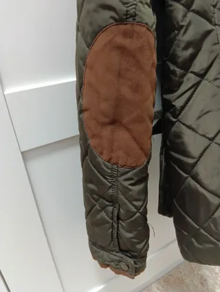 Chaqueta Zara acolchada verde