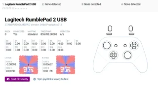 Comando Logitech Rumblepad 2 com fios