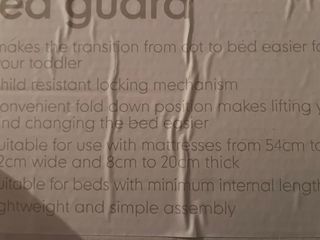 Barandilla Cama Madera Blanca Plegable