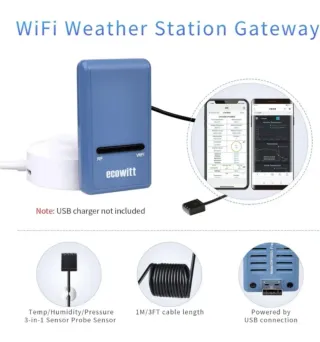 Estación Meteorológica ECOWITT GW1101