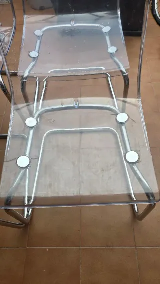 4 Sillas Tobias Transparentes