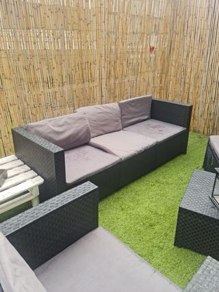 Sofá modular jardín + módulo individual