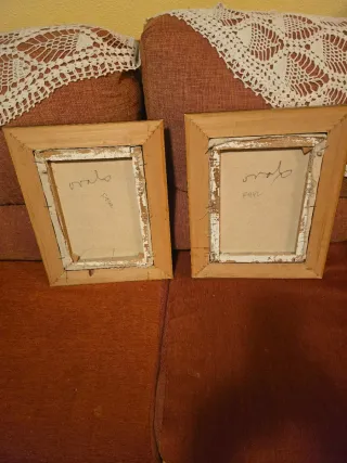 2 Cuadros Óleo Flores Antiguos c/u 35e