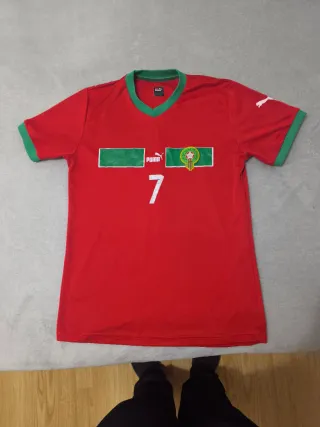 Camiseta Puma Marruecos Talla 7 Roja