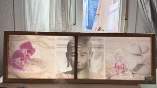 Cuadro Buda Zen Piedras Orquídeas