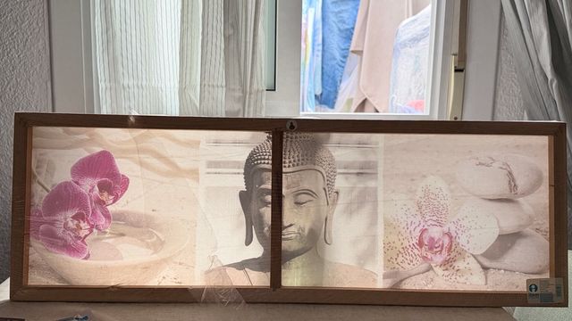 Cuadro Buda Zen Piedras Orquídeas