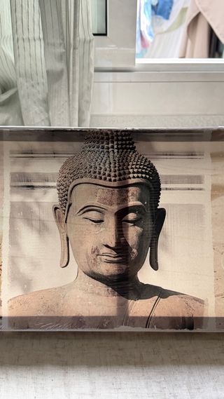 Cuadro Buda Zen Piedras Orquídeas