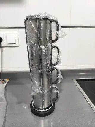 Tazas de acero inoxidable apilables