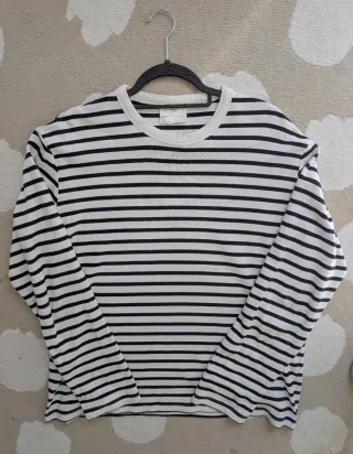 Camiseta manga larga rayas Mango Man (XL)