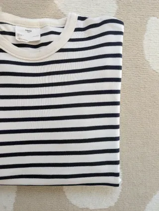 Camiseta manga larga rayas Mango Man (XL)