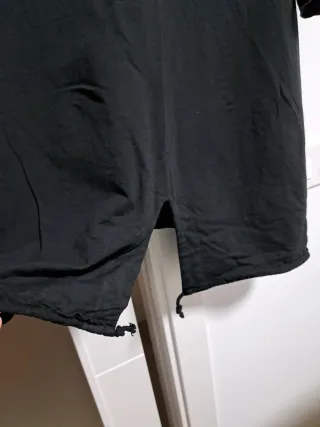 Sudadera oversize negra talla 44 100% algodón